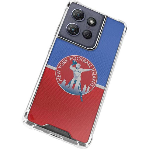 NFL New York Giants Vintage Moto G Play 5G (2025) Clear Case